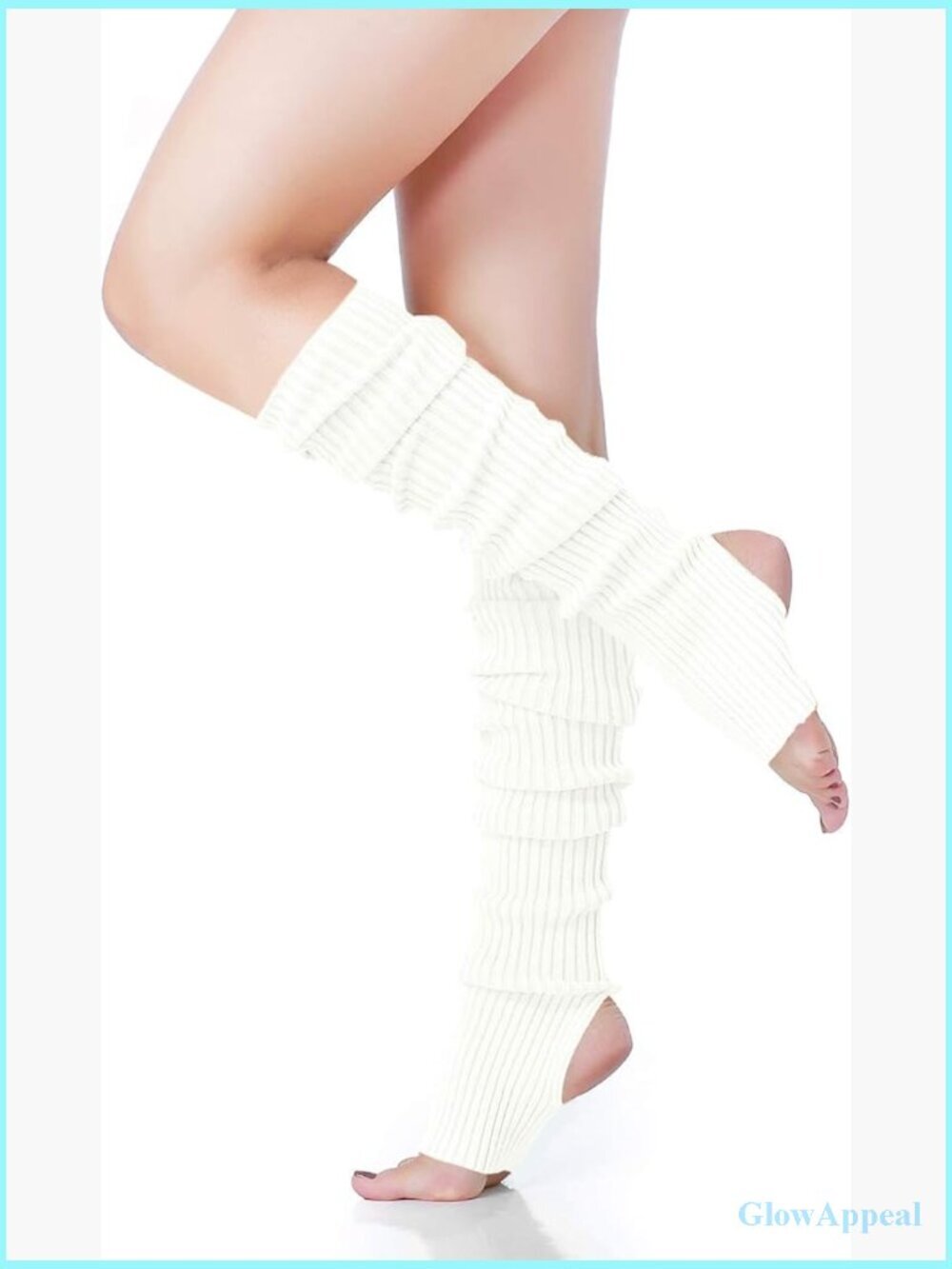 Neon Knit Leg Warmers for 80s Party Dance Sports Yoga